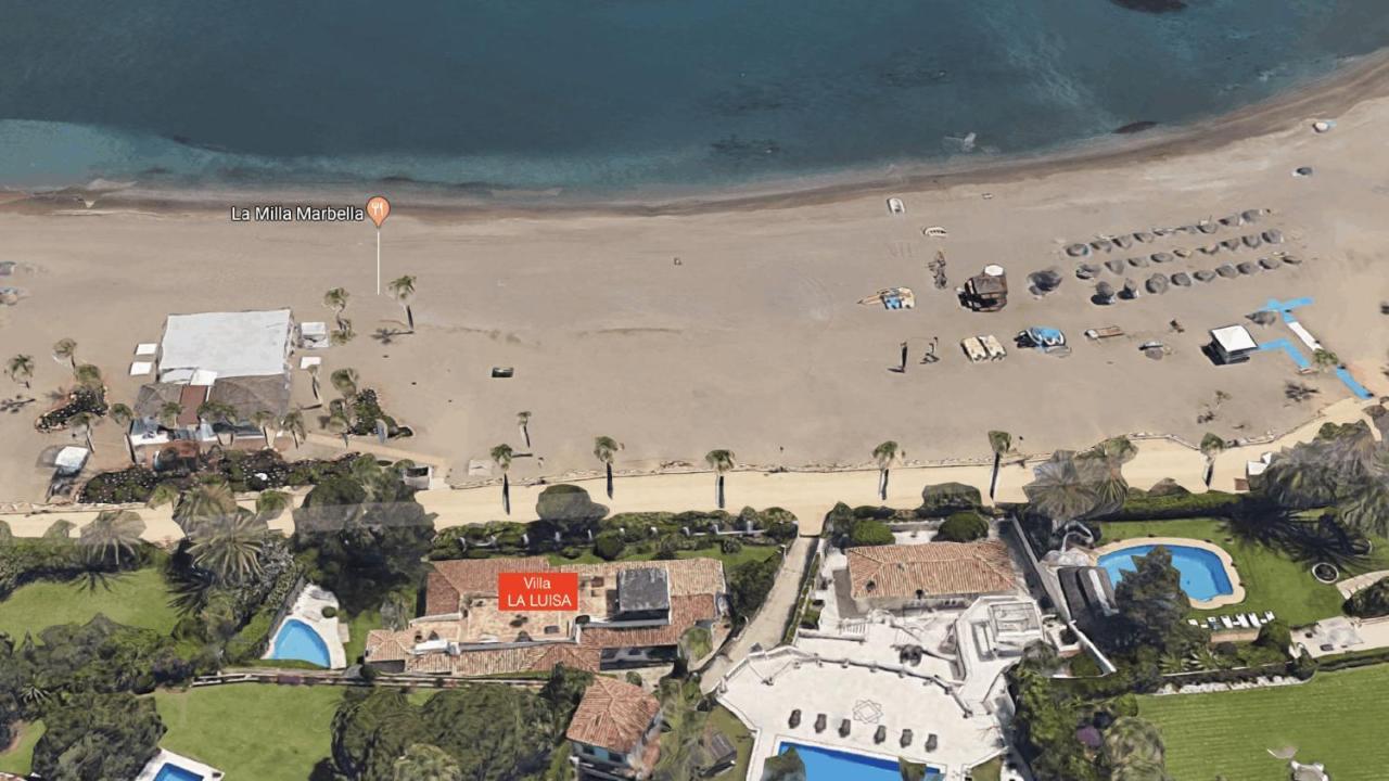 Beachfront Villa La Luisa, Golden Mile Marbella Eksteriør billede